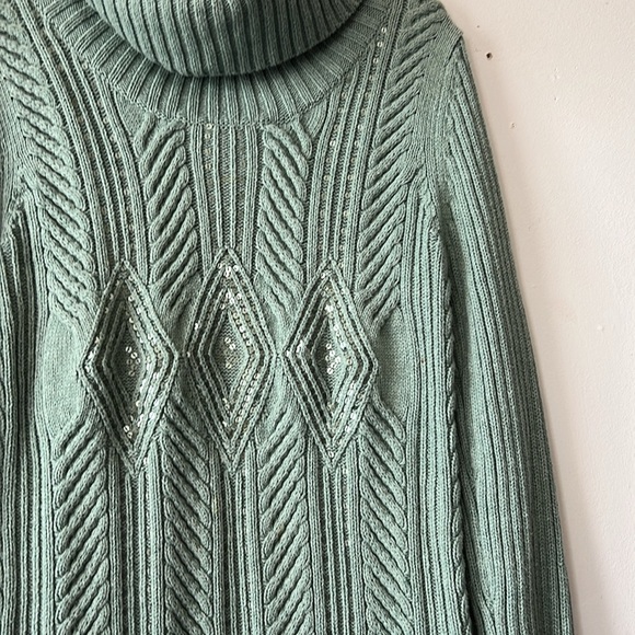 Talbots chunky cable knit size L - Picture 4 of 8